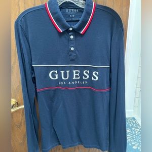 Men’s Guess Long Sleeve Polo